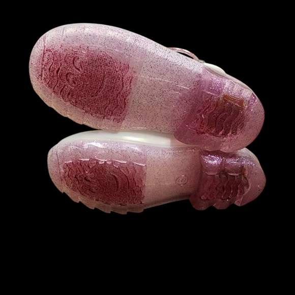 NWT Western ChiefToddlers Girls' Viola Light-up Glitter Rain Boots - Size 8 - Picture 5 of 7